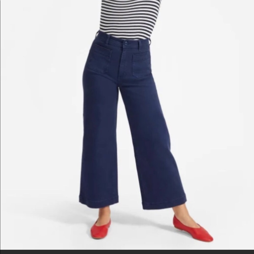 Everlane Wide Leg Patch Pocket Utility Pants